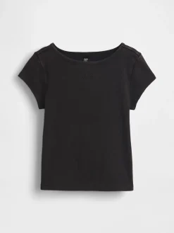 Kids Cap-Sleeve Fitted T-Shirt