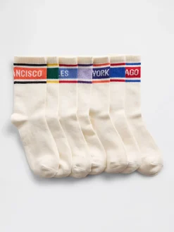 Kids City Crew Socks (7-Pack)