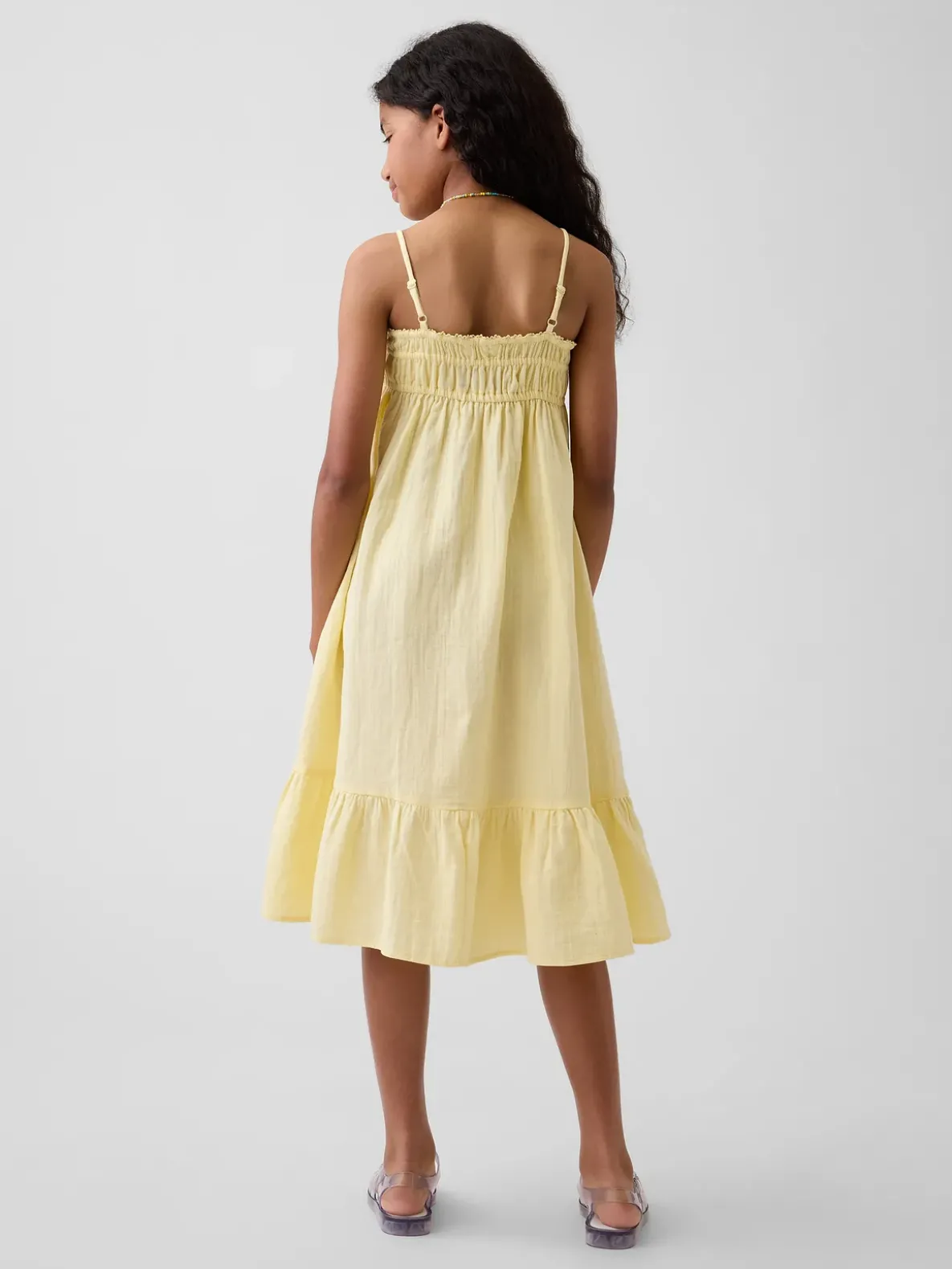 Kids Cotton Gauze Midi Dress
