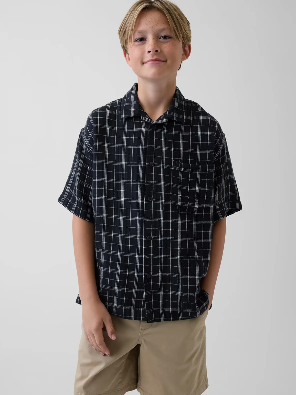 Kids Cotton Gauze Shirt