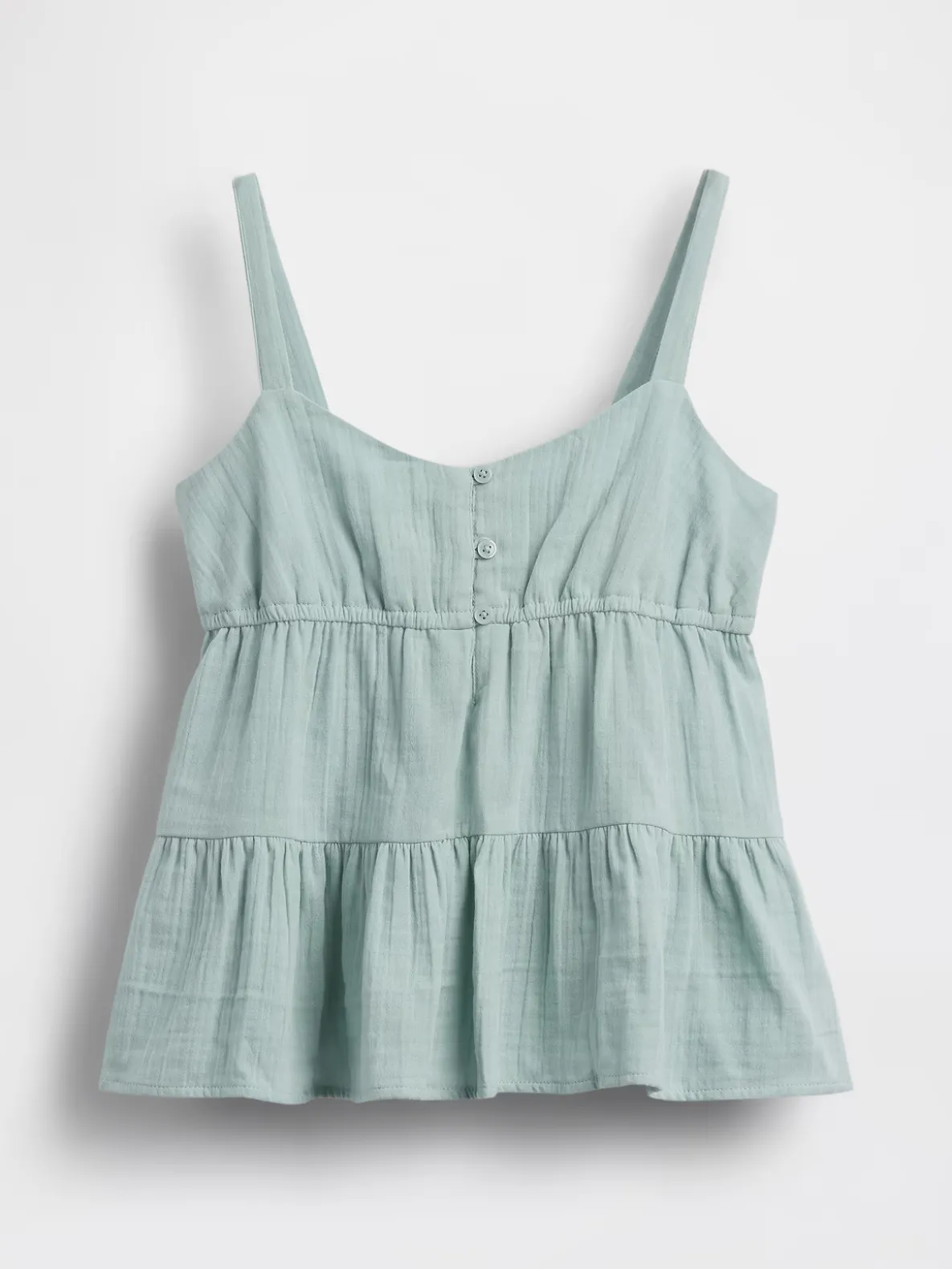 Kids Cotton Gauze Tiered Tank Top