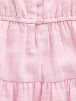 Kids Cotton Gauze Tiered Tank Top