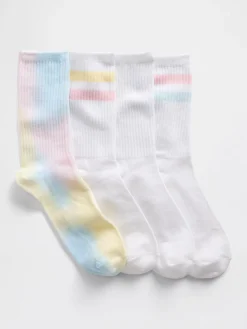 Kids Crew Socks (4-Pack)