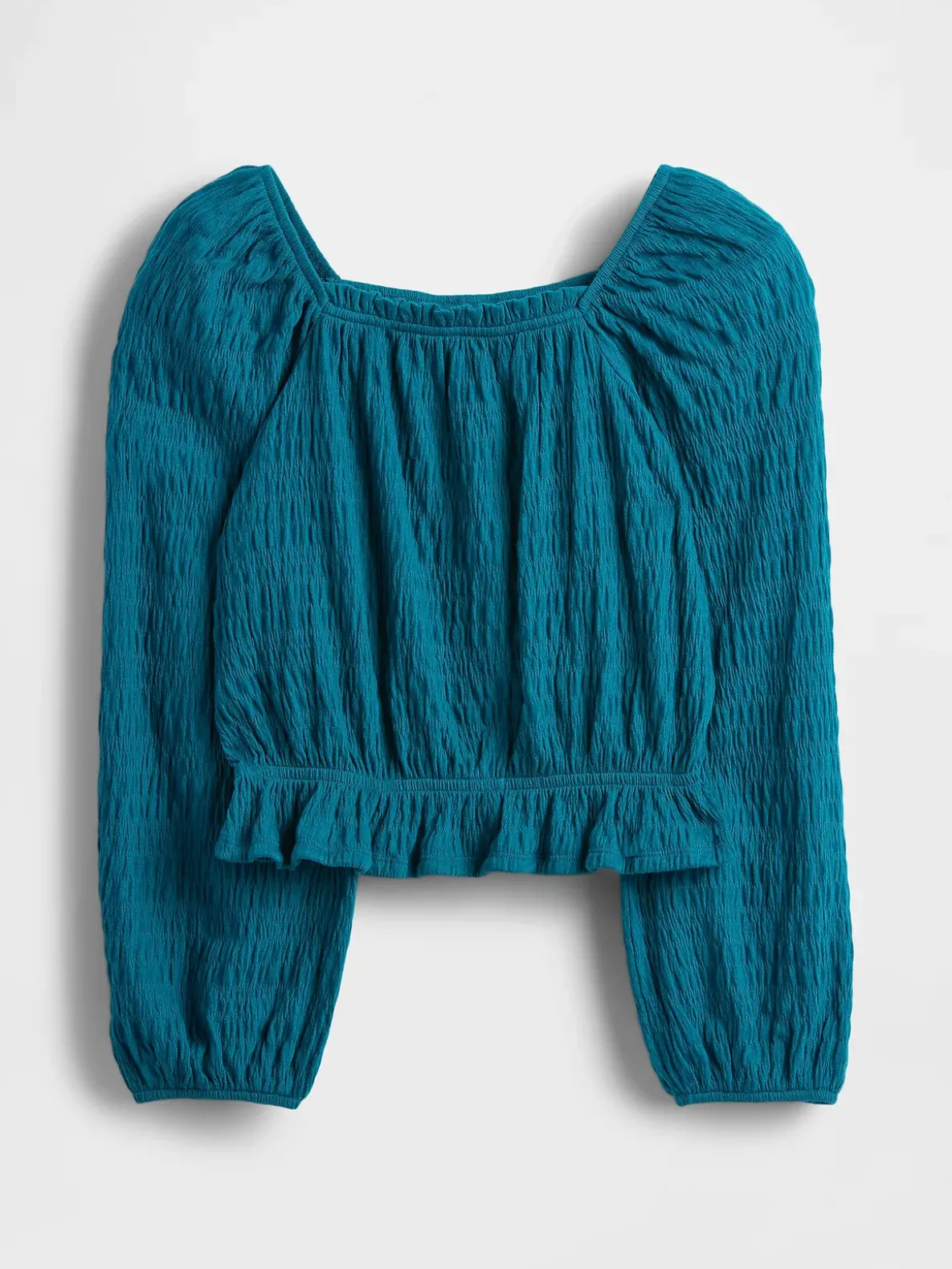 Kids Crinkle Peplum Top
