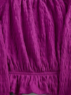 Kids Crinkle Peplum Top