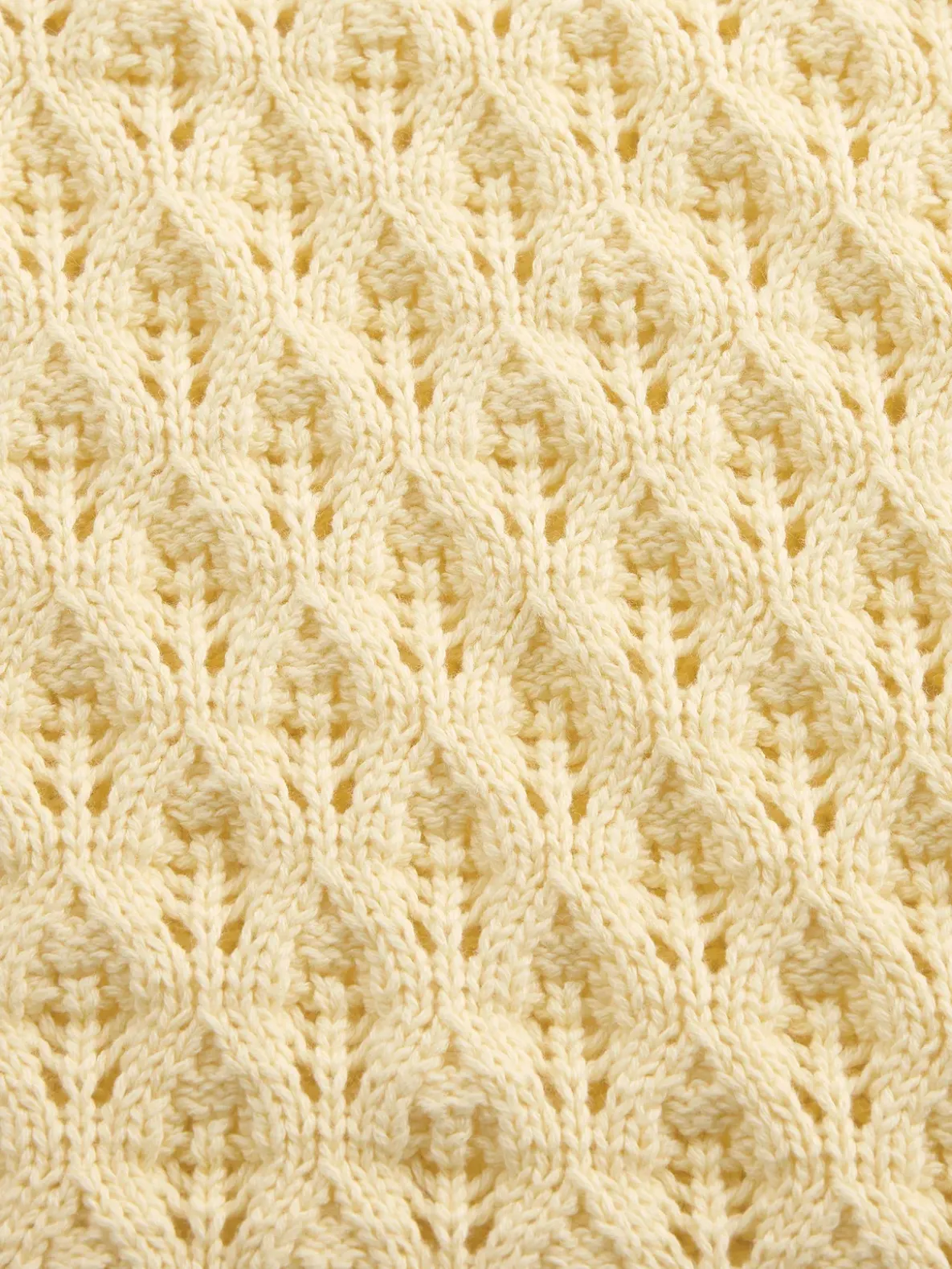 Kids Crochet Oversized Crewneck Sweater