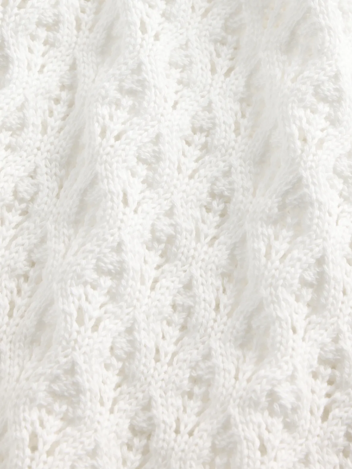 Kids Crochet Oversized Crewneck Sweater