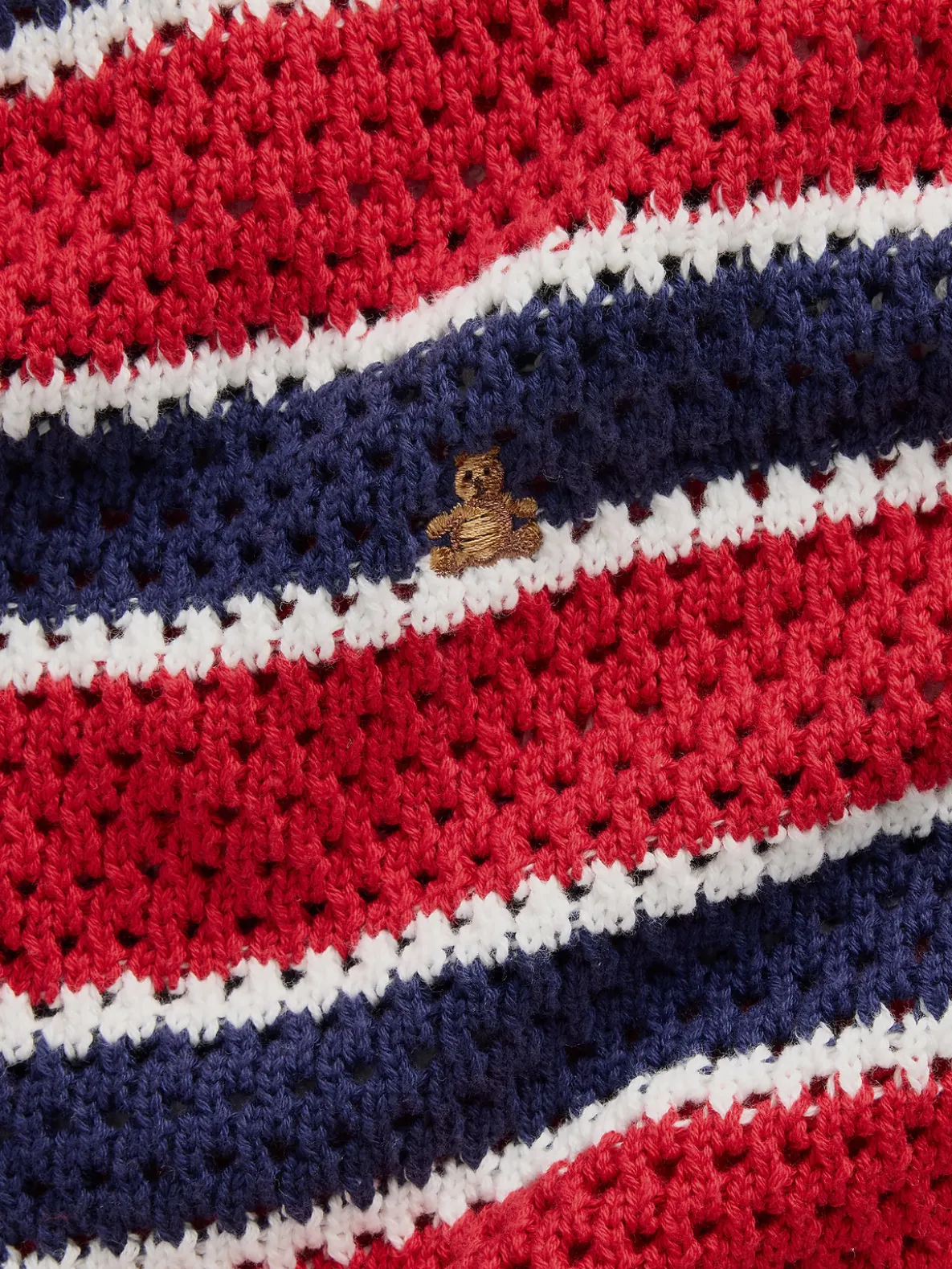 Kids Crochet Oversized Stripe Sweater