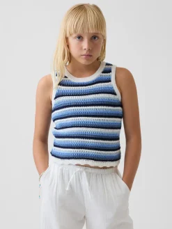 Kids Crochet Stripe Tank Top