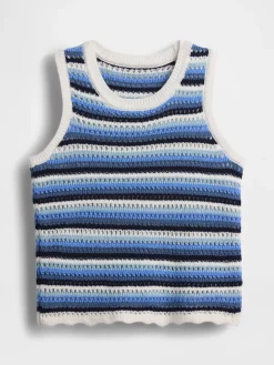Kids Crochet Stripe Tank Top
