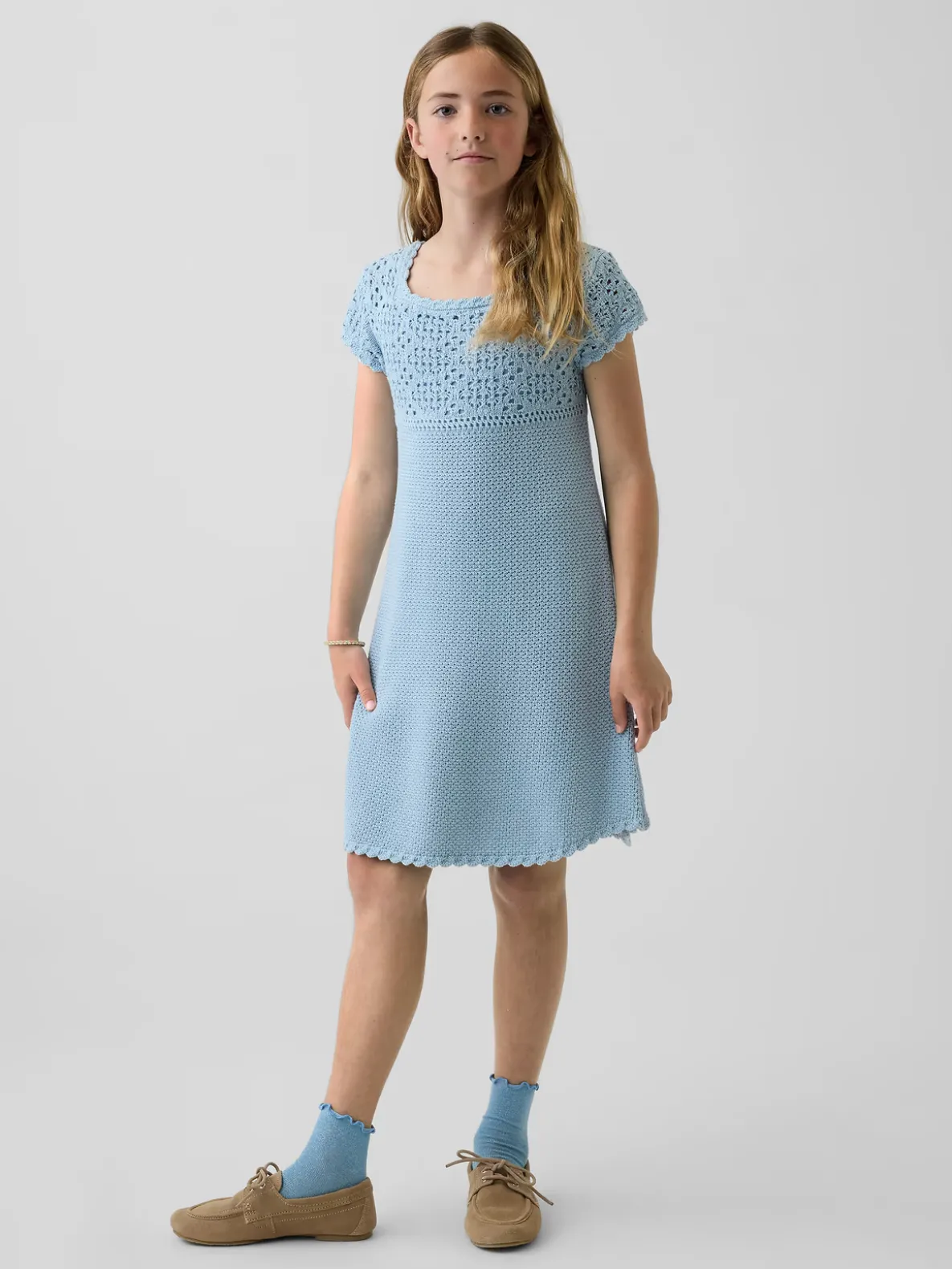 Kids Crochet Sweater Dress