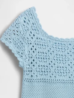 Kids Crochet Sweater Dress