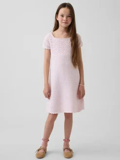 Kids Crochet Sweater Dress
