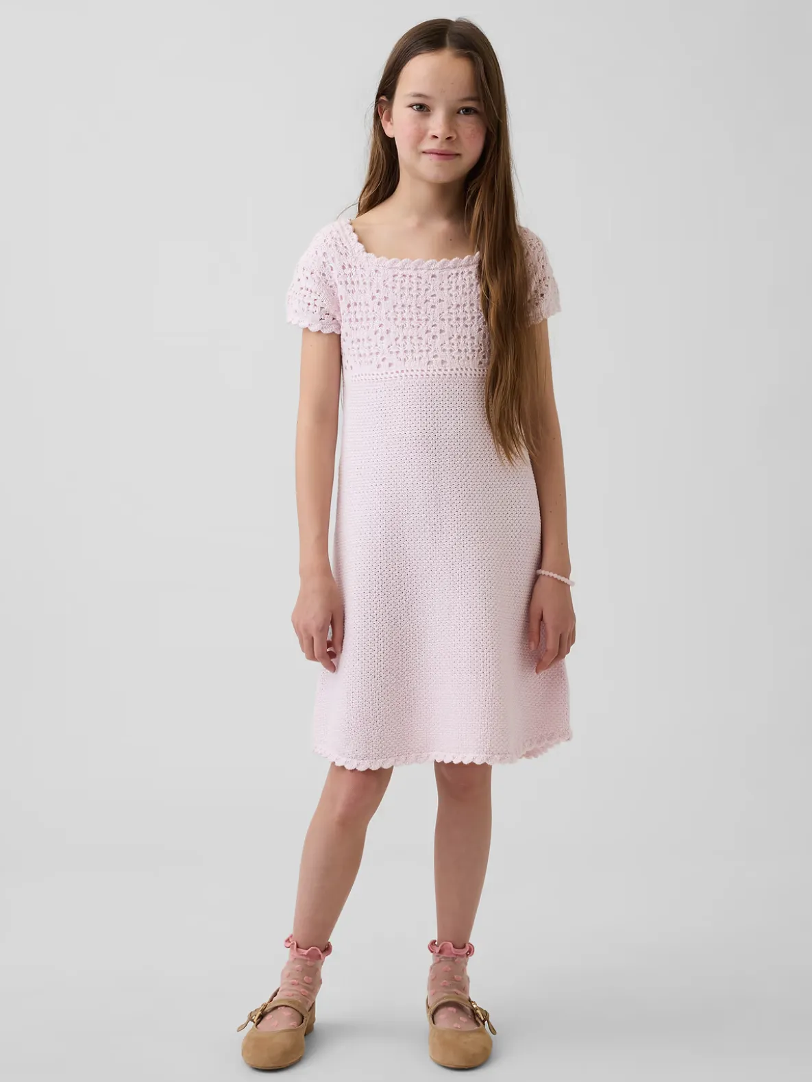 Kids Crochet Sweater Dress