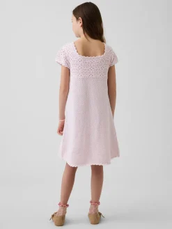Kids Crochet Sweater Dress