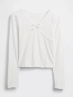 Kids Cross Front Bow T-Shirt