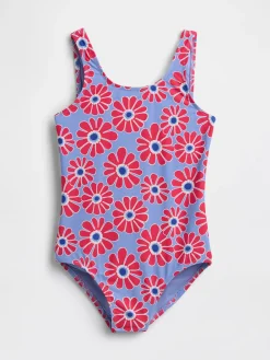 Kids Cross-Back One-Piece Swimsuit