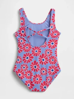 Kids Cross-Back One-Piece Swimsuit