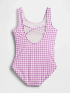 Kids Cross-Back One-Piece Swimsuit