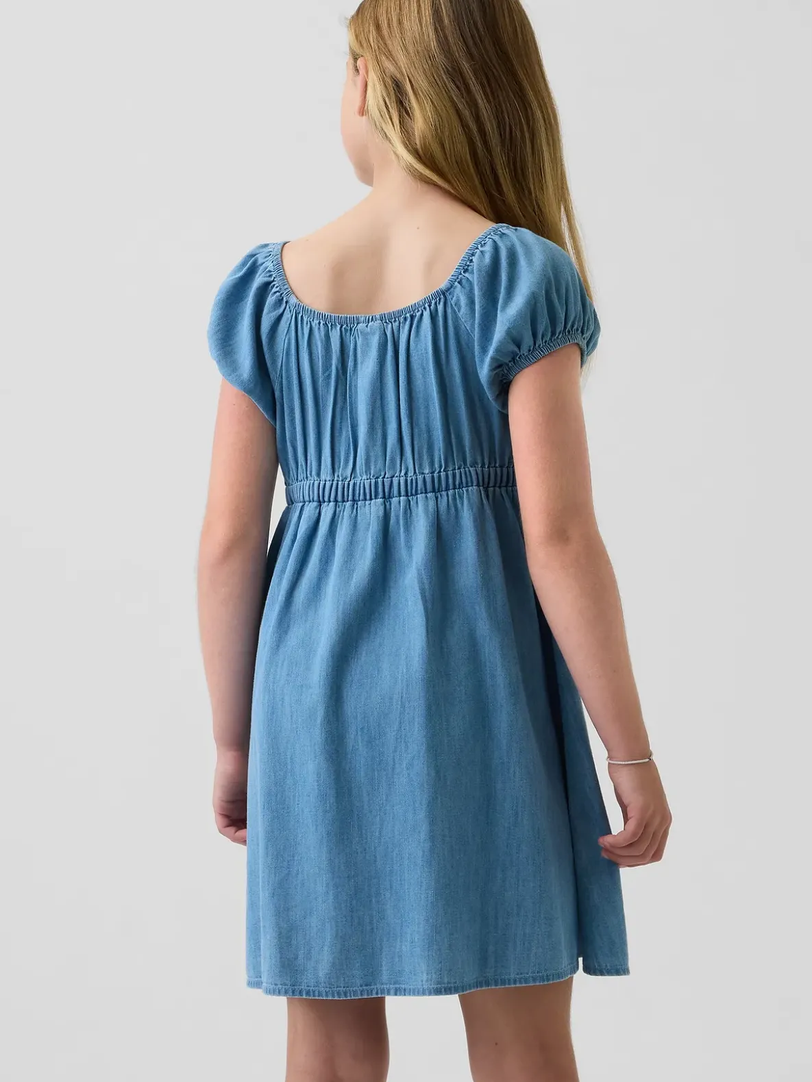 Kids Denim Babydoll Dress