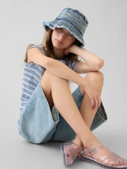 Kids Denim Bucket Hat