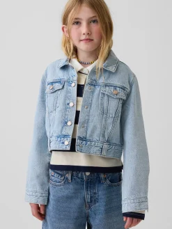 Kids Denim Crop Jacket