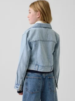 Kids Denim Crop Jacket