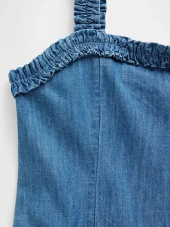 Kids Denim Drop-Waist Dress