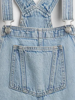 Kids Denim Loose Shortalls