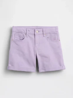 Kids Denim Midi Shorts