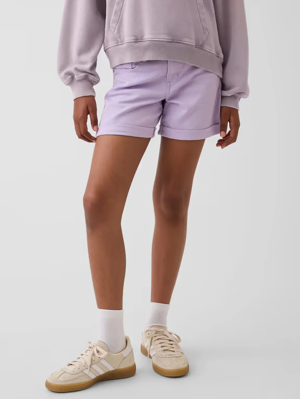 Kids Denim Midi Shorts