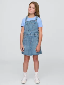 Kids Denim Pinafore Dress