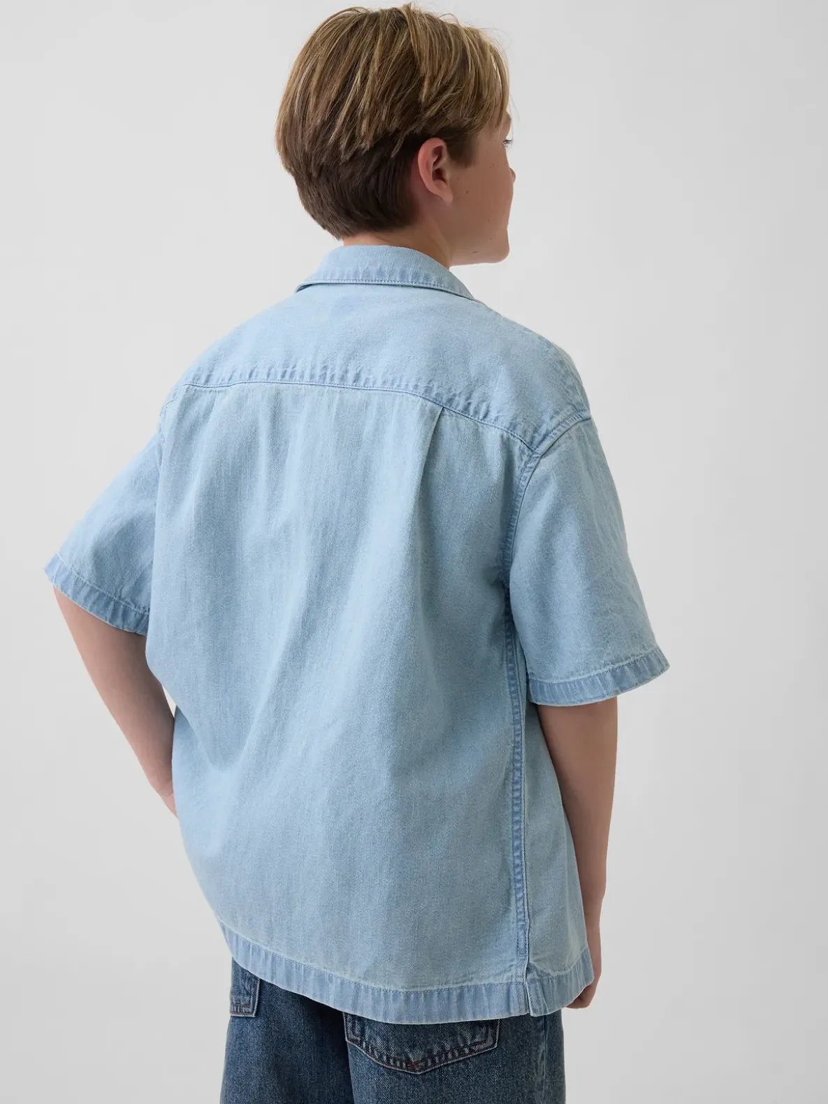 Kids Denim Relaxed Shirt