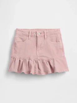 Kids Denim Ruffle Skirt