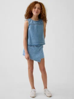 Kids Denim Shell Tank Top