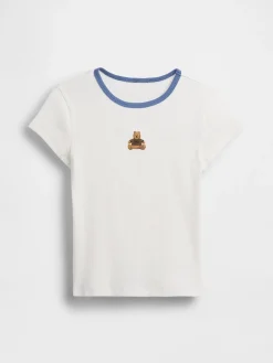 Kids Embroidered Rib T-Shirt