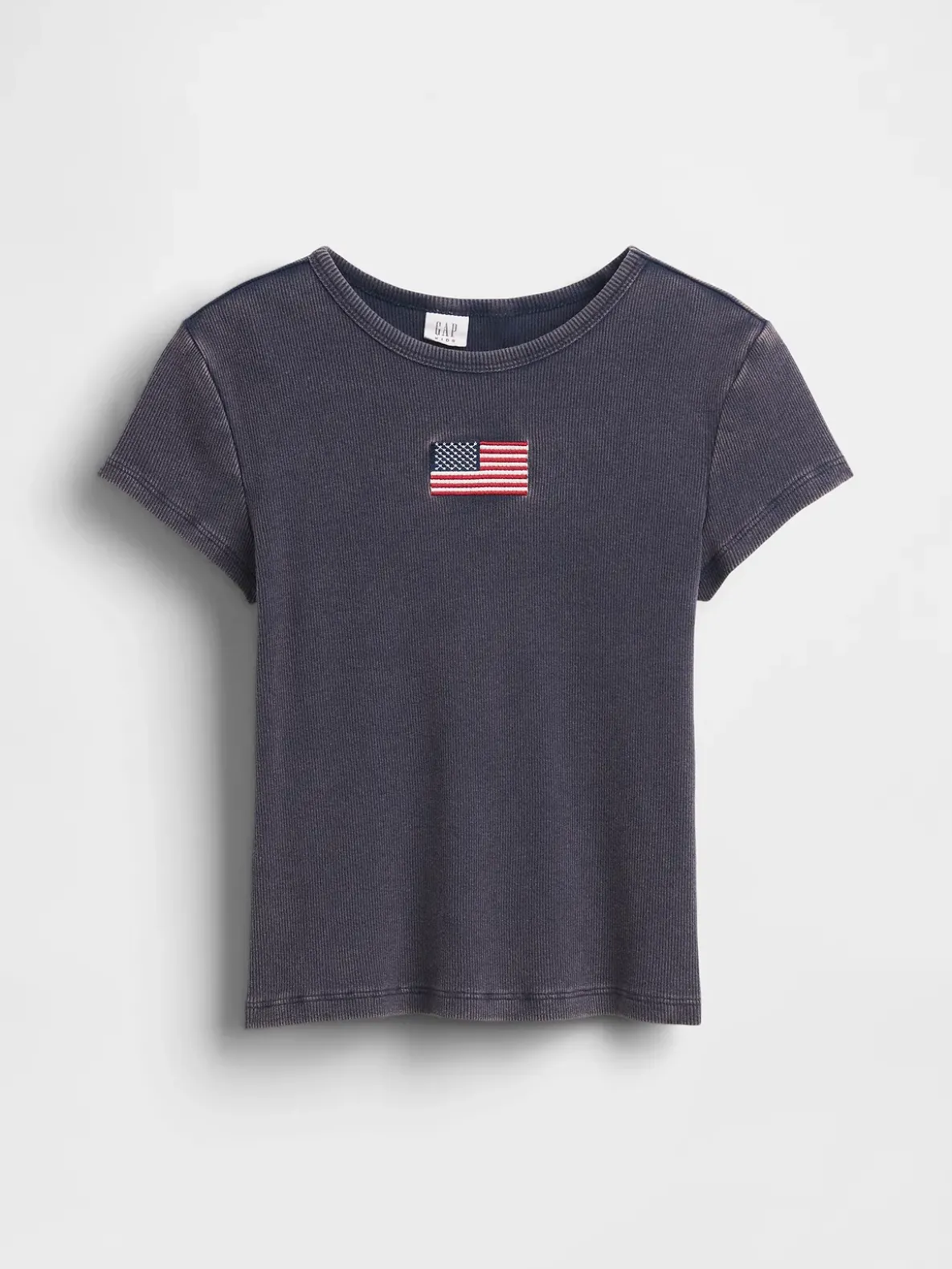 Kids Embroidered Rib T-Shirt