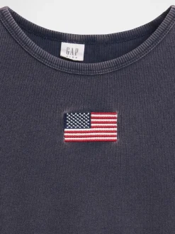 Kids Embroidered Rib T-Shirt