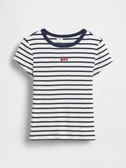 Kids Embroidered Rib T-Shirt