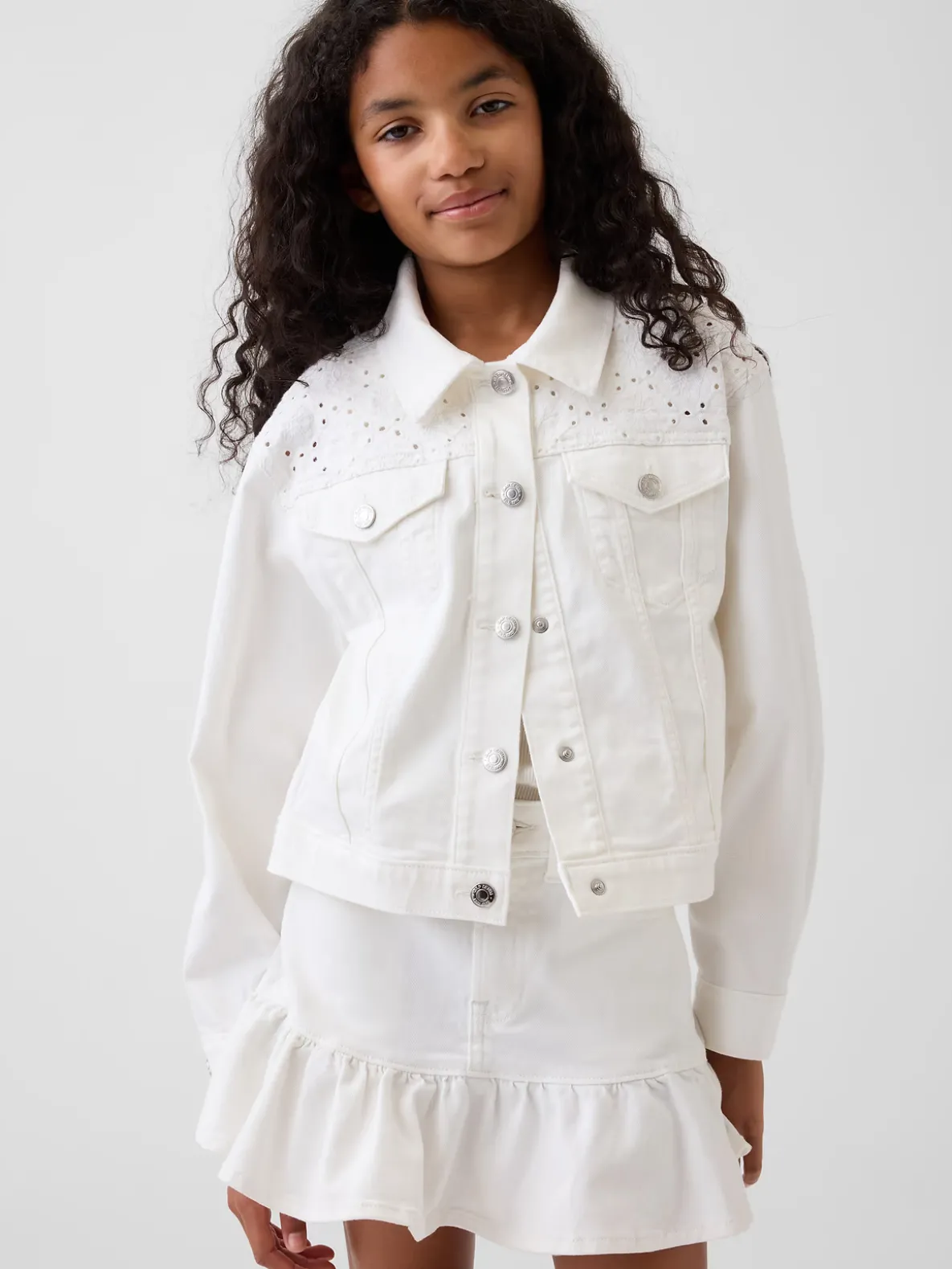 Kids Eyelet Denim Jacket