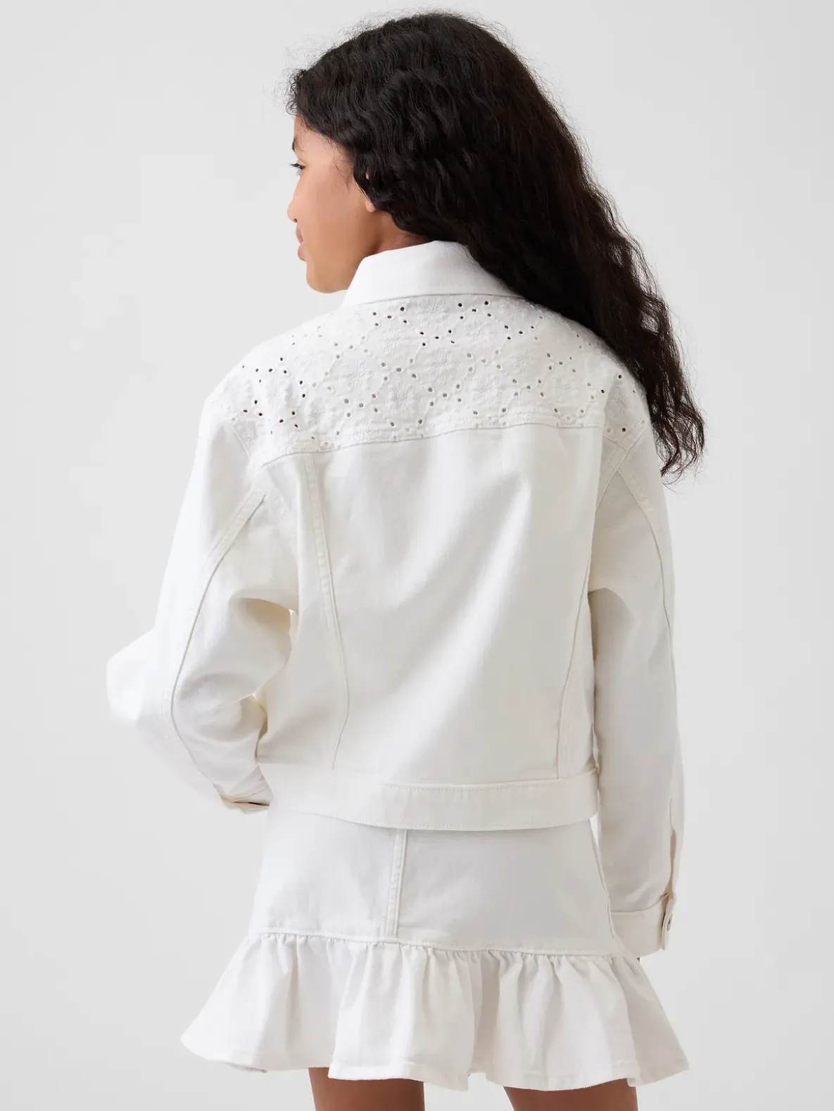 Kids Eyelet Denim Jacket