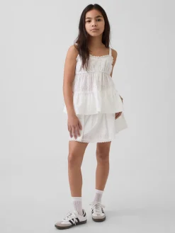 Kids Eyelet Foldover Skort