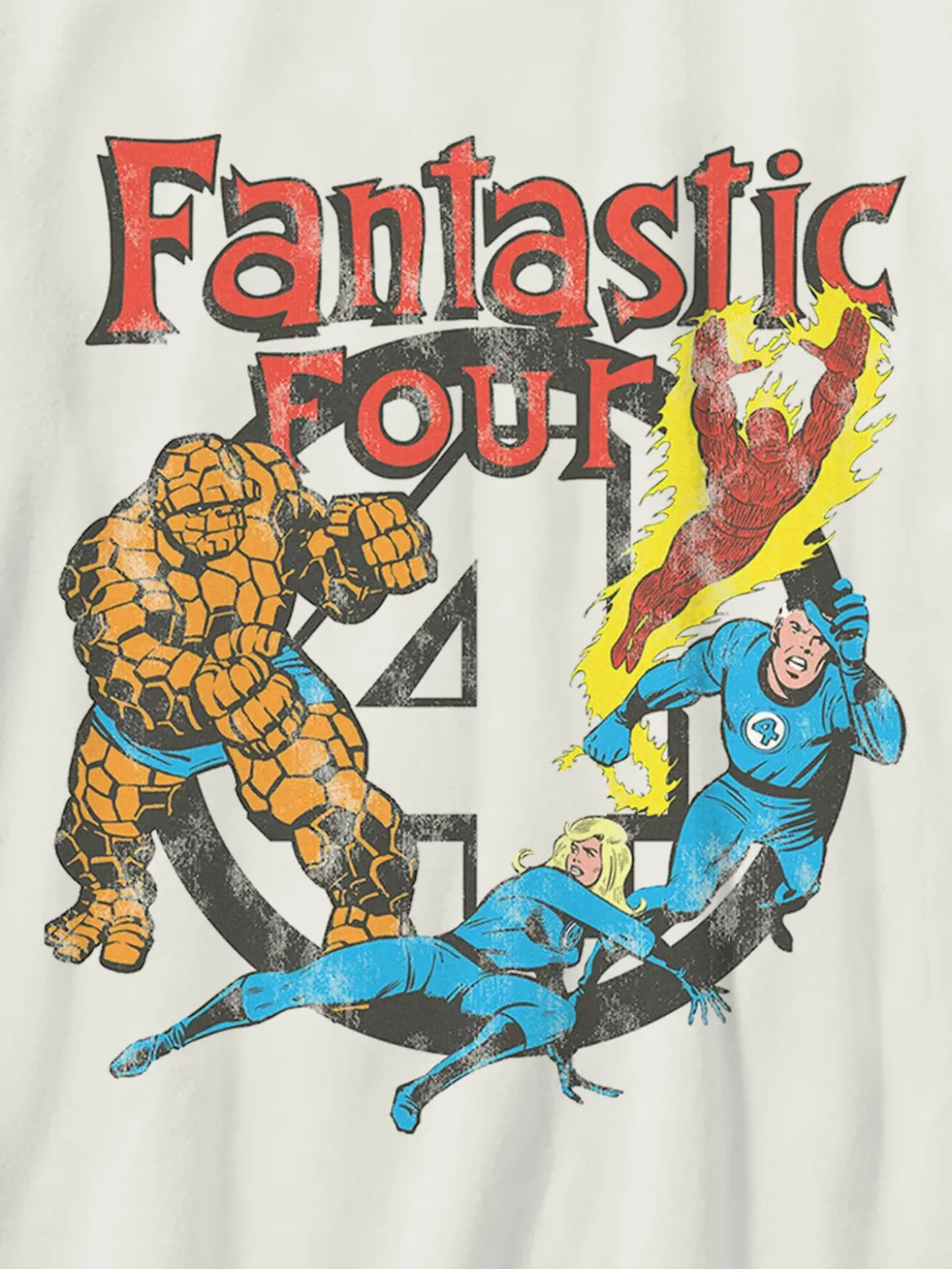 Kids Fantastic Four Vintage Graphic T-Shirt