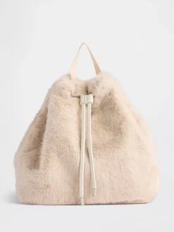 Kids Faux Fur Backpack