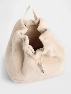 Kids Faux Fur Backpack