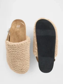 Kids Faux Fur Clogs