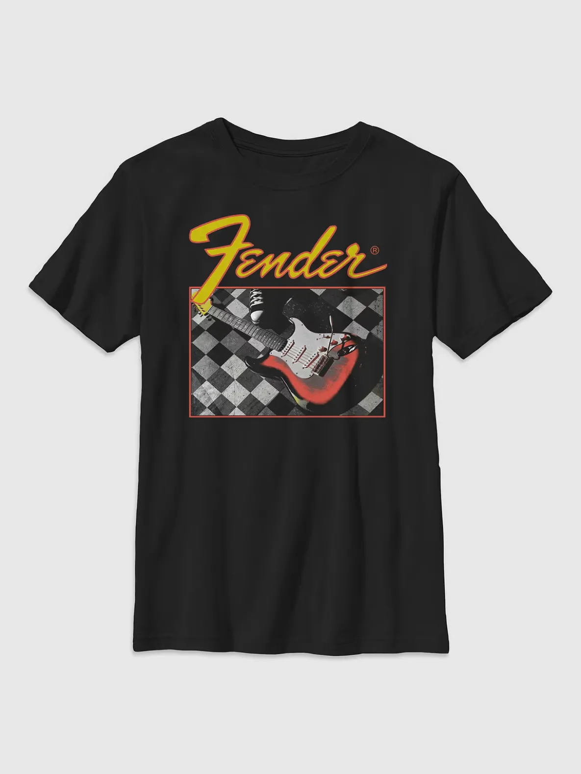 Kids Fender Checkered Guitar Tee