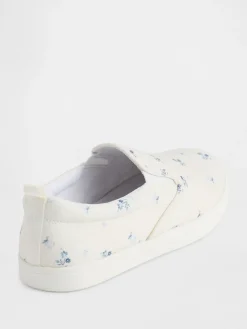 Kids Floral Slip-On Sneakers