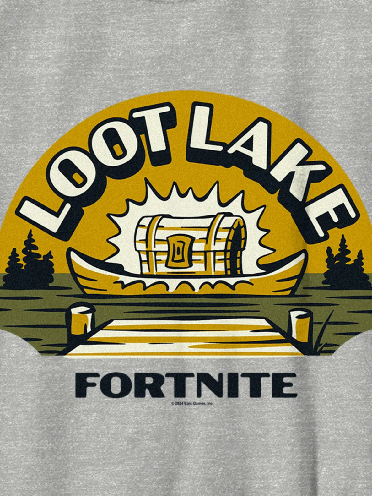 Kids Fortnite Loot Lake Graphic T-Shirt