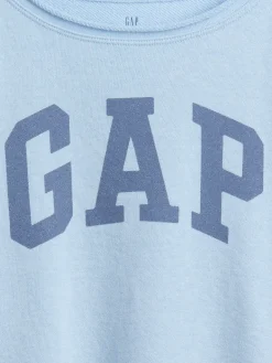 Kids French Terry Wide-Neck Logo Sweatshirt